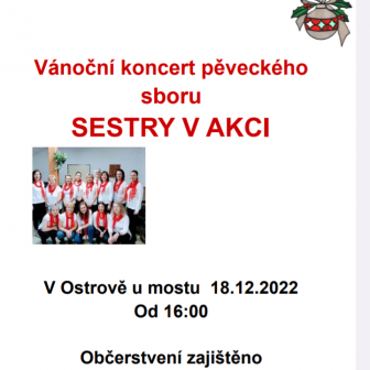 Vánoční koncert pěveckého sboru  SESTRY V AKCI     1